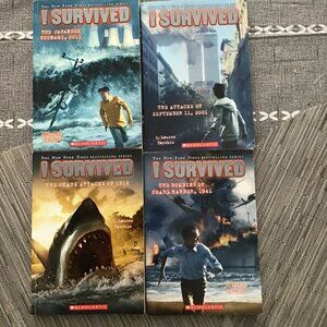 Lot of Four I Survived Books--Homeschool History